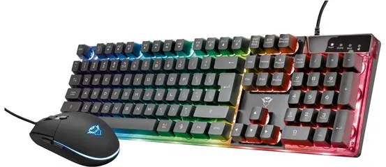 Trust Gaming GXT 838 Azor Gaming Combo - Pelinäppäimistö - Musta