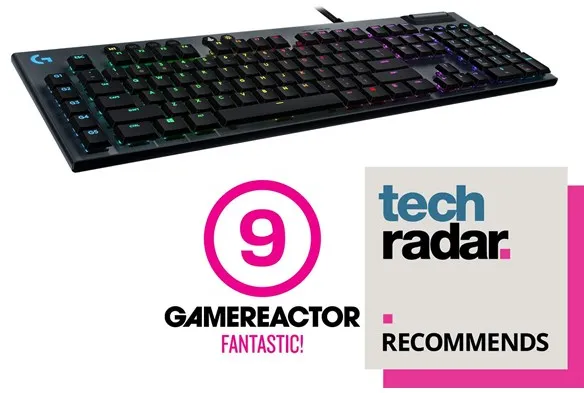 Logitech G815 LIGHTSYNC RGB GL Clicky - US - Pelinäppäimistö - Amerikanenglanti - Musta