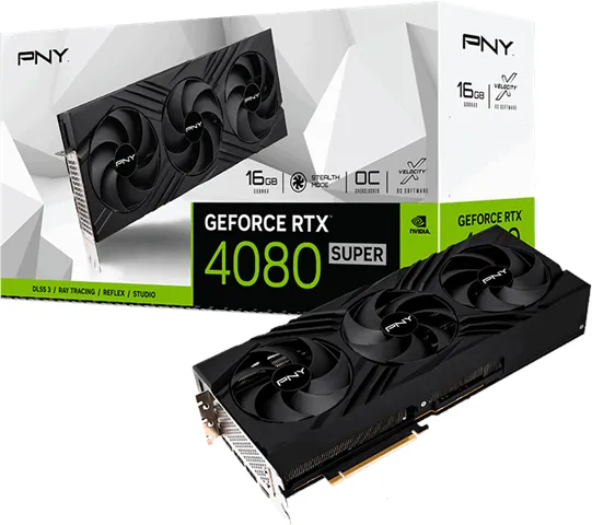 PNY GeForce RTX 4080 SUPER Verto Triple Fan - 16GB GDDR6X RAM - Näytönohjain